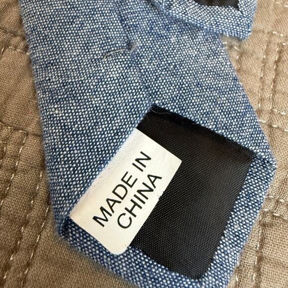 Toddler Boys Chambray Blue Neck Tie Clip On Tie Fancy Dressup Preppy Cute - Picture 5 of 7